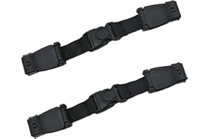 LIXIONGBAO 2 Pcs Seat Chest Harness Buckle,Anti Escape Seat Strap Baby Harness Chest Buckle for Strollers,High Chairs,Baby Carrier,Schoolbags(Black)