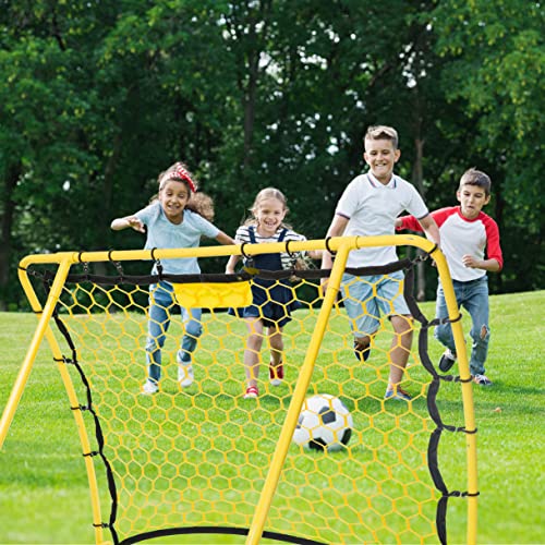 PodiuMax Portable Soccer Trainer, Rebounder Net with Adjustable Angle | Perfect for Team and Solo Training