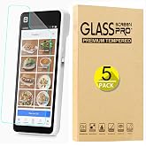 Tznzxm for Square Handheld screen protector [5 Pack] | Case Friendly HD Clear [Anti-Scratch] [Bubble Free] [Anti-Fingerprint] PET Film for Square Handheld