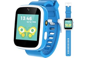Vakzovy Kids Smart Watch Toys for 3-10 Year Old Boys HD Touchscreen Toddler Watch with Dual Camera, Music Player, Game Educational Toy USB Charging Birthday Gifts for Boys Ages 5 6 7 8