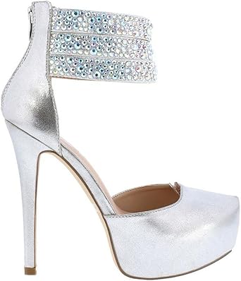 silver heels amazon