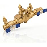 3/4" 009M3-QT Backflow Preventer, RPZ Backflow Preventer with NPT | Cast Bronze Reduced Pressure Zone Assembly, Low Pressure Drop RPZ Valve with Test Cocks &amp; Full Port Ball Valves