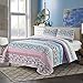 SLPR Summer Festival 2-Piece Bedding Quilt Set - Twin with 1 Sham | Summer Stripes Lightweight Quilted Bedspread