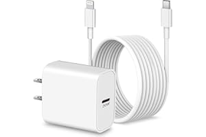 Fast Charger for iPhone 11 12 13 14, 10FT Long USB-C to L Cable Cord + 20W USB C Wall Charger Block Fast Charging for iPhone 