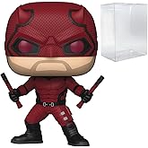 POP Marvel: Daredevil Born Again - Daredevil Funko Vinyl Figure (Bundled with Compatible Box Protector Case), Multicolor, 3.75 inches