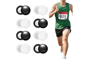 WANOCEAN 8 Pairs Magnetic Race Bib Clips,Running Bib Clips-Safety Lock Fasteners- Bib Magnets Race Bib Holder for Marathon Runners,Running Essentials Accessories for Field Triathlon Run Cycling for Women Men