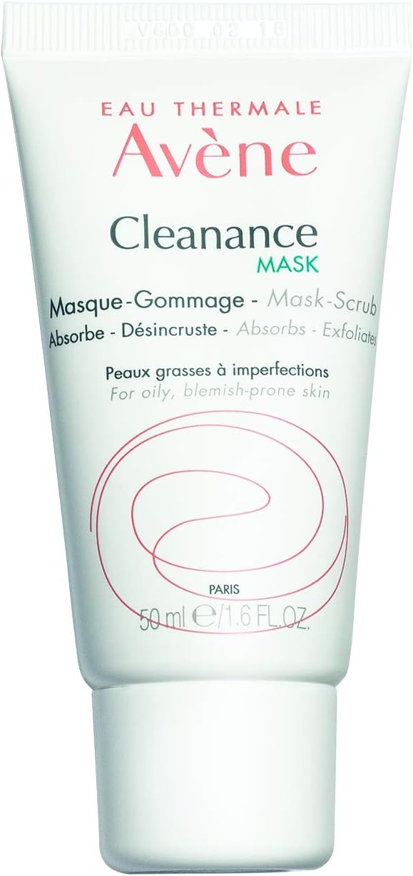 Avene Cleanance Mask, Women, Anti-Acne, Removes Impurities, for Oily Skin Type for All Skin Tones Paraben Free, 50ml