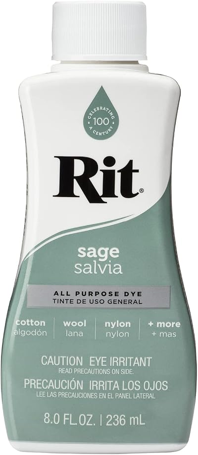 Rit Dye Liquid 8oz Sage Green Brand Rit Fabric Dye