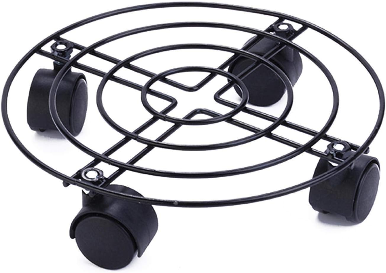 ZDYS Plant Caddy, Round Potted Plant Stand on Wheels