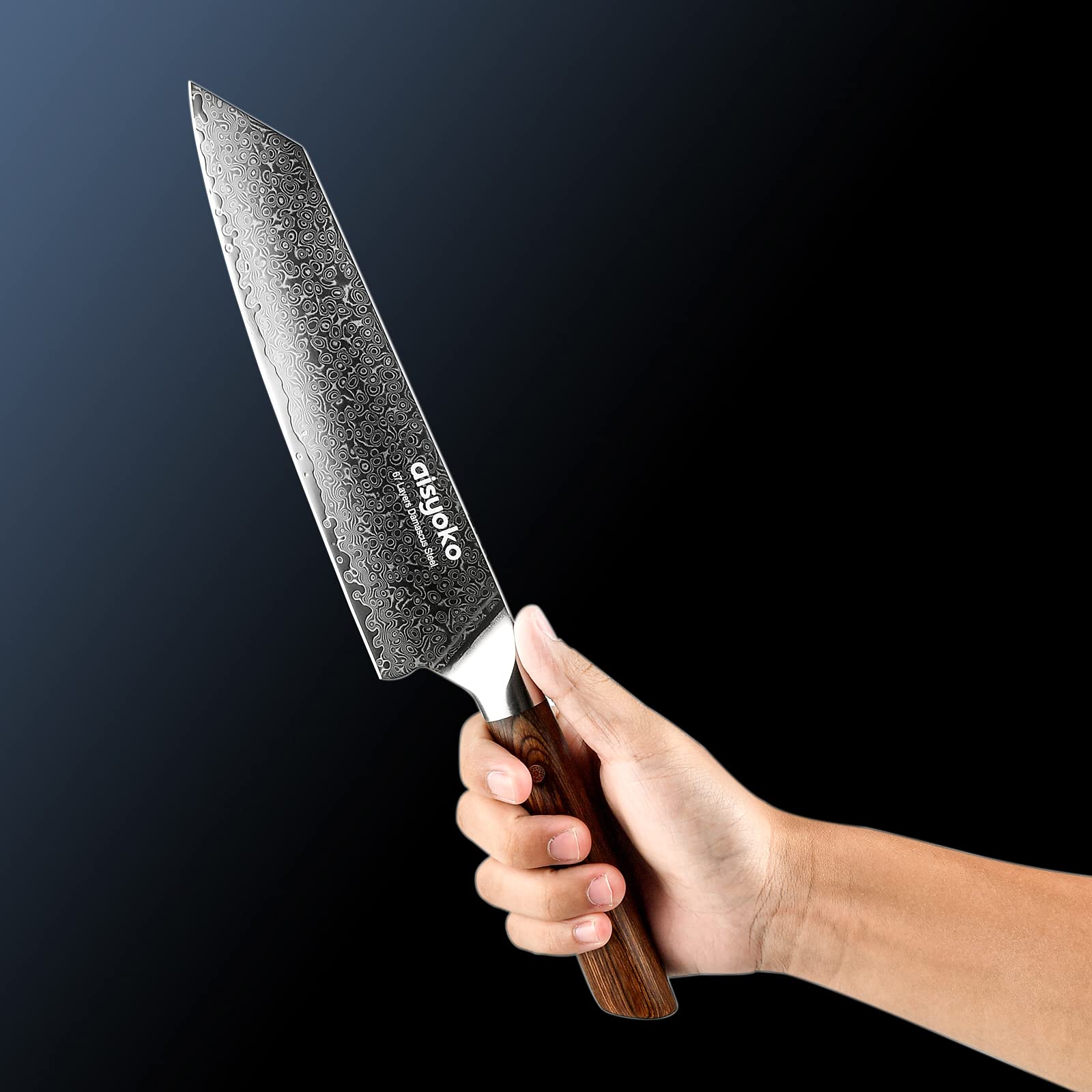 aisyoko Chef Knife 8 Inch Damascus Japan VG10 Super Stainless Steel