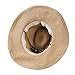 TINKSKY Cowboy Sun Hat Wide Brim Hat Summer Beach Straw Cap Foldable Caps (Khaki)