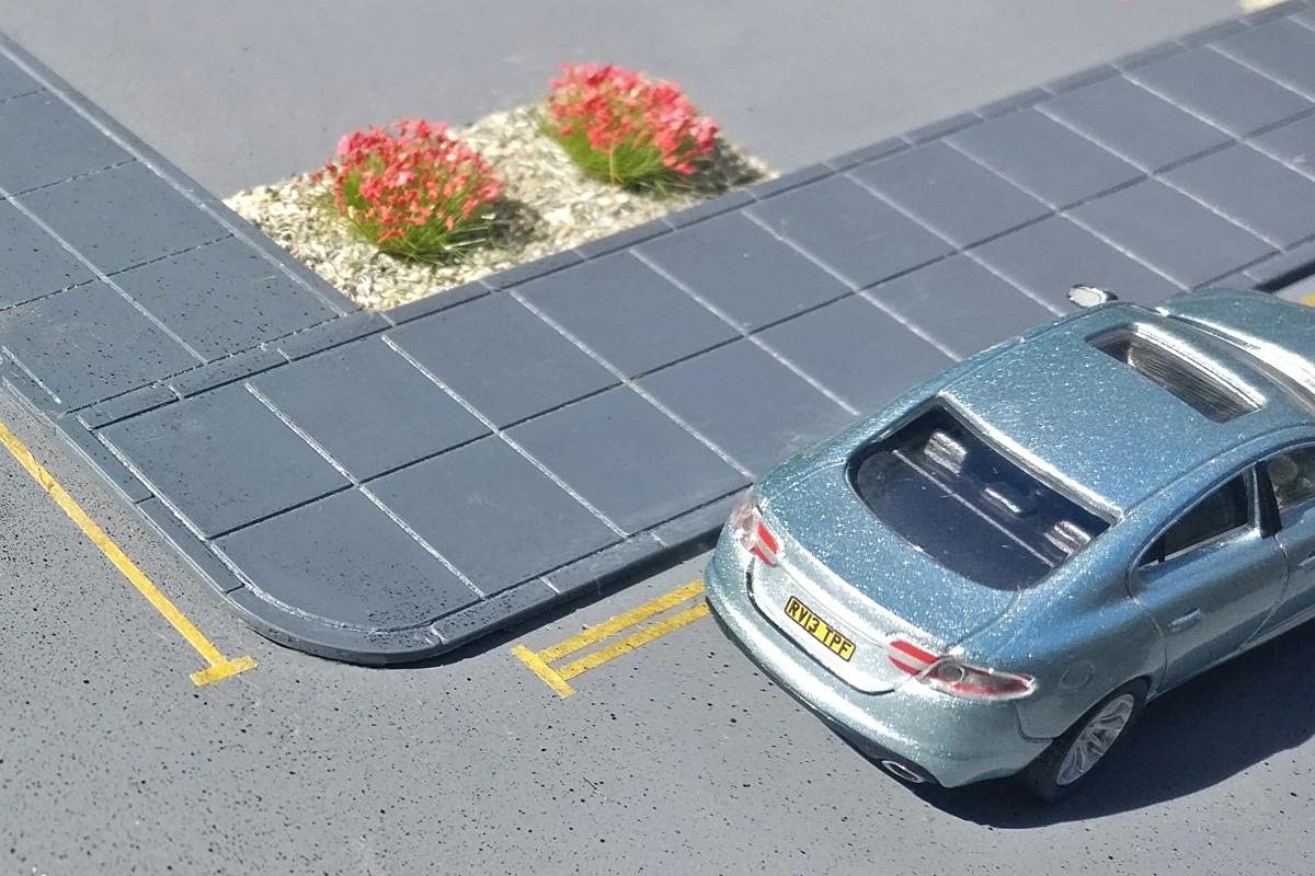 Gaugemaster BPGM382 Embossed Pavement Set OO Scale (6 x Ends/6 x Straights)