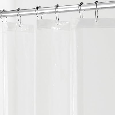InterDesign iDesign 3.0 Clear Shower Curtain 183 x 183 cm PEVA Mould Proof