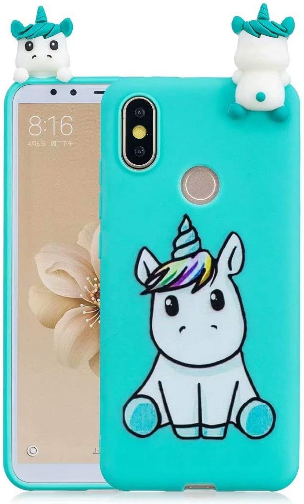 Anya Galaxy S9+ Plus Case,Soft Silicone for Girls Kids Boys Slim Thin 3D Cute Cartoon Animals Shockproof Rubber Phone Case Cover for Samsung Galaxy S9 Plus 6.2 inch (2018) - Stay Cute Unicorn