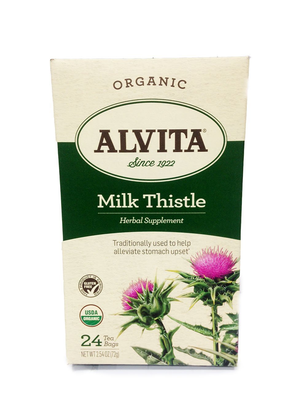 Alvita Tea Bags, Milk Thistle, 24 tea bags (Pack of 3