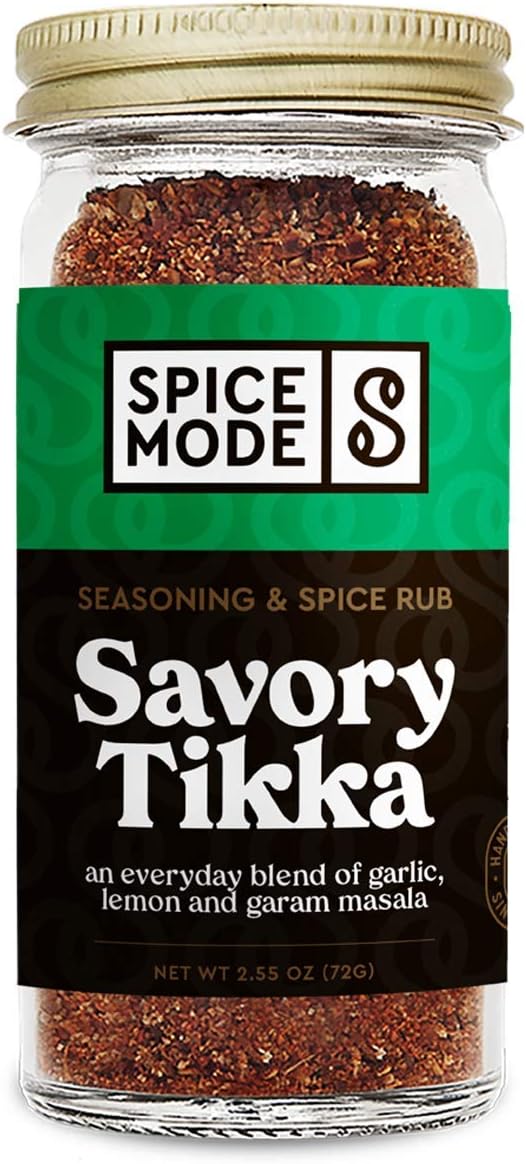 Spicemode, Savory Tikka Seasoning, Low Sodium, No Sugar, Small Batch, Bold Flavor