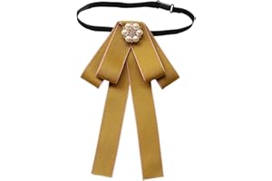 simhoa Pre Tied Bow Tie Necktie for Women 7.4x4.3inch Lightweight Dress Accessory Graceful