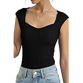 Ecolala Girls Crop Top Textured Cap Sleeve T Shirt Slim Fitted Tee Cute Summer Tops