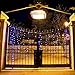 LED Solar Party String Lights with Auto Sensor, 100 Twinkling Outside Icicle Lights, Christmas Fairy Indoor Outdoor Starry Lights, Waterproof, 39.1 Feet Long