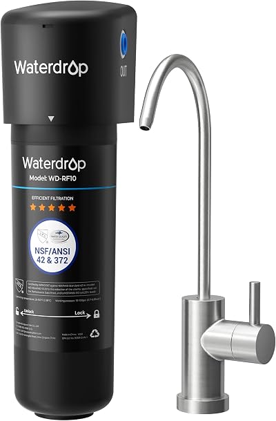 Waterdrop 10UB Under Sink Water Filter with Dedicated Faucet NSF 42 30000L