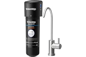 Waterdrop 10UB Under Sink Water Filter, Reduces PFAS, PFOA/PFOS, Lead, Chlorine, Bad Taste, NSF/ANSI 42 Certified, 11K Gallons, Easy Installation