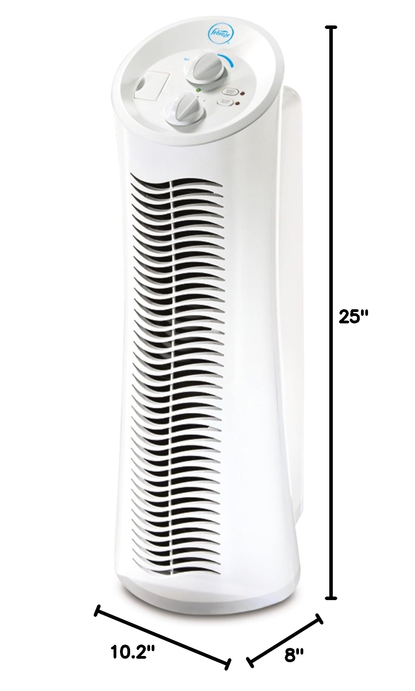 Febreze HEPA-Type Tower Air Purifier, Medium to Large Room, White, FHT190W