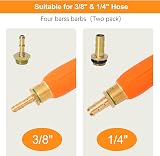PEESHON Spray Wand with Adjustable Nozzle - Brass Barb Universal Replacement view 3