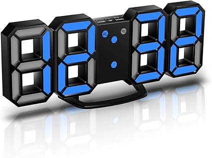 centolla reloj despertador digital 3d led reloj de pared reloj digital temporizador reloj despertador led 3d con 3 niveles de brillo luz nocturna