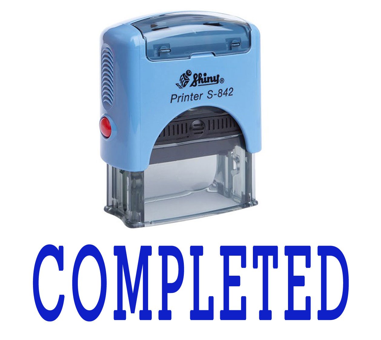 Printtoo Completed Self Inking Rubber Stamp Custom Shiny Office Stationary Stamp