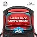 Ghostek 15.6 Inch Laptop Bag, NRGbag 2 Series 360° Protective Notebook Backpack + 16000mAh & USB Charging Ports ThinkPad ASUS Toshiba Samsung Chromebook Ultrabook Macbook Air iPad Pro (Black)