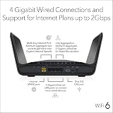 NETGEAR Nighthawk WiFi 6 Router RAX70 Dual-Band AX6000 6.6 Gbps view 4