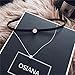 OSIANA -Womens Brass Vintage Black PU Leather Double Layered Choker Necklace with CZ Pendant in Gift Box-01silver