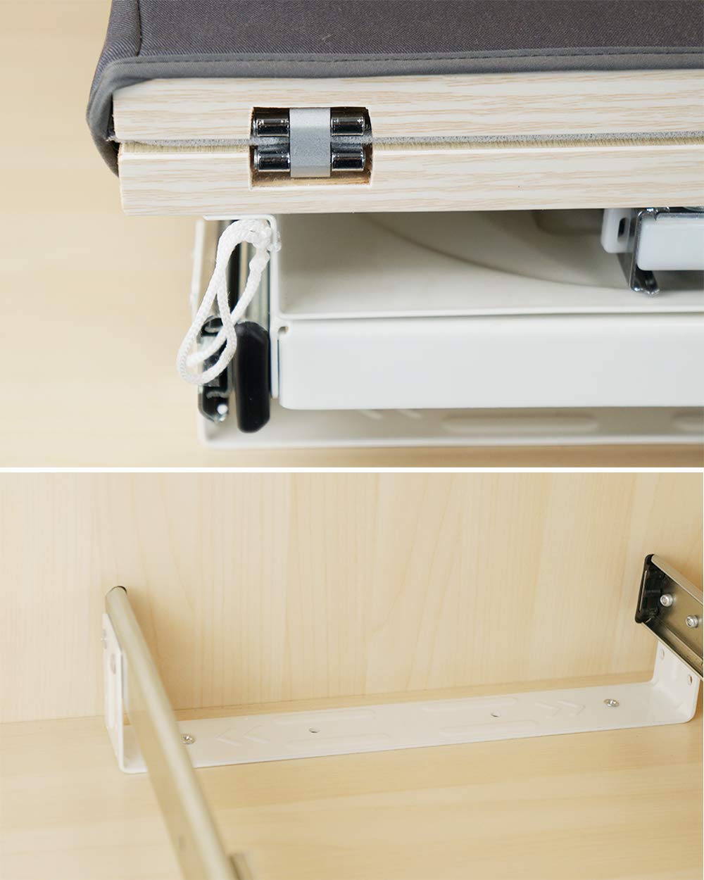 SAROSORA Retractable Ironing Board Closet Pull-Out Stow Away in The Cabinet Easy to Install (Navy Blue)