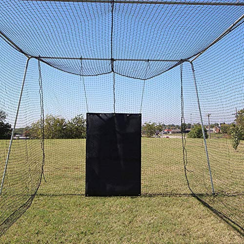 Select 5'x7' Reinforced Rubber Backstop for Baseball/Softball, Batting