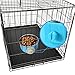 Joyoldelf Dog Bowl Feeder Pet Puppy Food Water Bowl, 2-in-1 Plastic Bowl & Stainless Steel Bowl, Mountable Cat/Rabbit/Bird/Hamster/Shitzu/Ferret Food Basin Dish Perfect for Crates