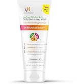 vH Essentials Daily Feminine Wash - 10 Fl Oz - Odor Eliminating Vaginal Wash with Tea Tree Oil, Prebiotics and Cranberry, gentle cleanser + pH balancing