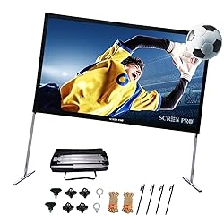 SCREENPRO 120inch Projector Screen with Stand, Fast