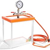 BACOENG 1.5 Gallon Acrylic Vacuum Chamber, Degassing Chamber Kit for Resin, Silicone and Epoxies