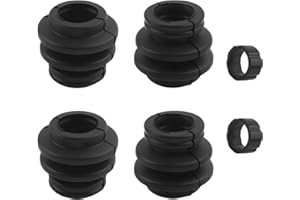 VKQTS 4PCS Brake Caliper Pins Bushing Kit Rubber,Dust Resistant Brake Caliper Rebuild Kit Compatible with Toyota Cadillac Jeep Lexus,Brakes Calipers Slide Pin Kits Car Accessories