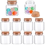 CRASPIRE 12Pcs Small Glass Bottles with Cork