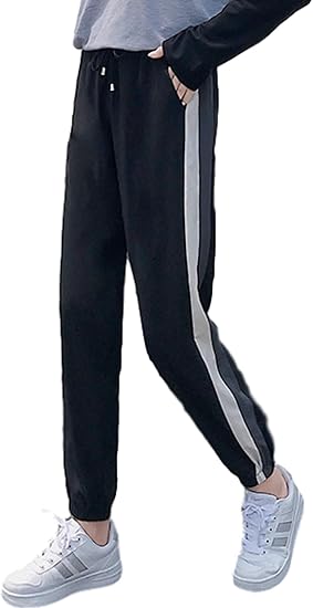 Amazon Orangel ラインパンツ レディース ダンスパンツ ジョガーパンツ 美脚 運動着 ジム アクティブウェア ロングパンツ ジャージ下 エクササイズ トレーニングs Xxxl アクティブロングパンツ 通販