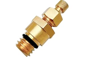 QISF Upgrade HFCM Water Separator Drain Plug Valve Compatible with For, D 6.0L Powerstroke Diesel Engine F250, F350, F450, F550, E350, E450