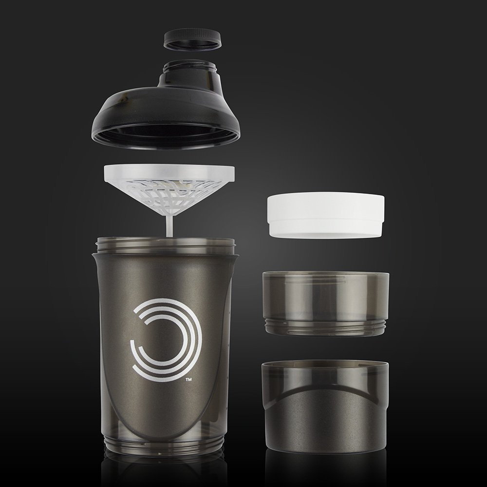 BULK POWDERS Pro Series Storage Shaker, Black, 600 ml Buy Online in