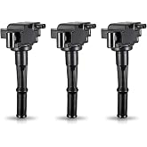 ENA Set of 3 Ignition Coil Pack 3.4 Compatible with Toyota 1996-2002 4Runner, 1995-1998 T100, 1995-2004 Tacoma, 2000-2004 Tundra 3.4L Coils Replace# UF156 C1041 GN10184 9091902212 - Black