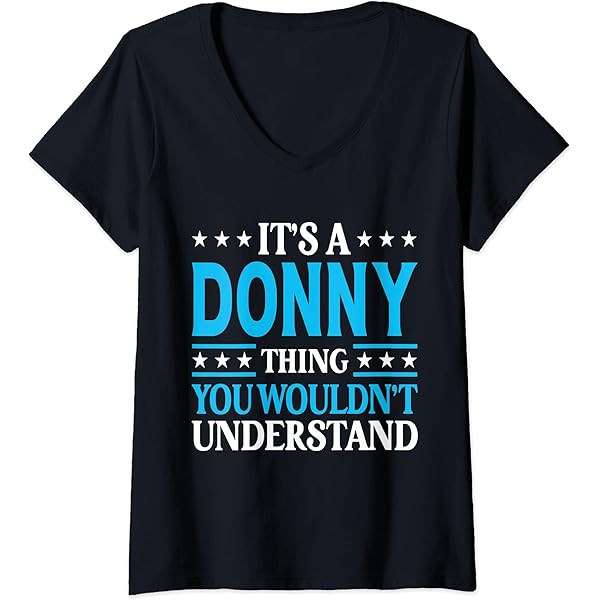 Amazon.com: Donny Gift Donny Tee Men Name Birthday Gifts Personal