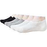 MAGIARTE Cotton No Show Socks Soft Pure Cotton Low Cut Athletic Invisable Non Slip Socks for Women and Men