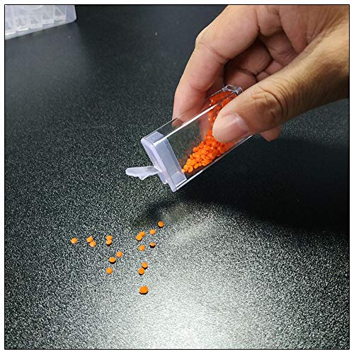 image for Comtervi 64 Compartments Plastic Jars Diamond Embroidery Sorting Box i