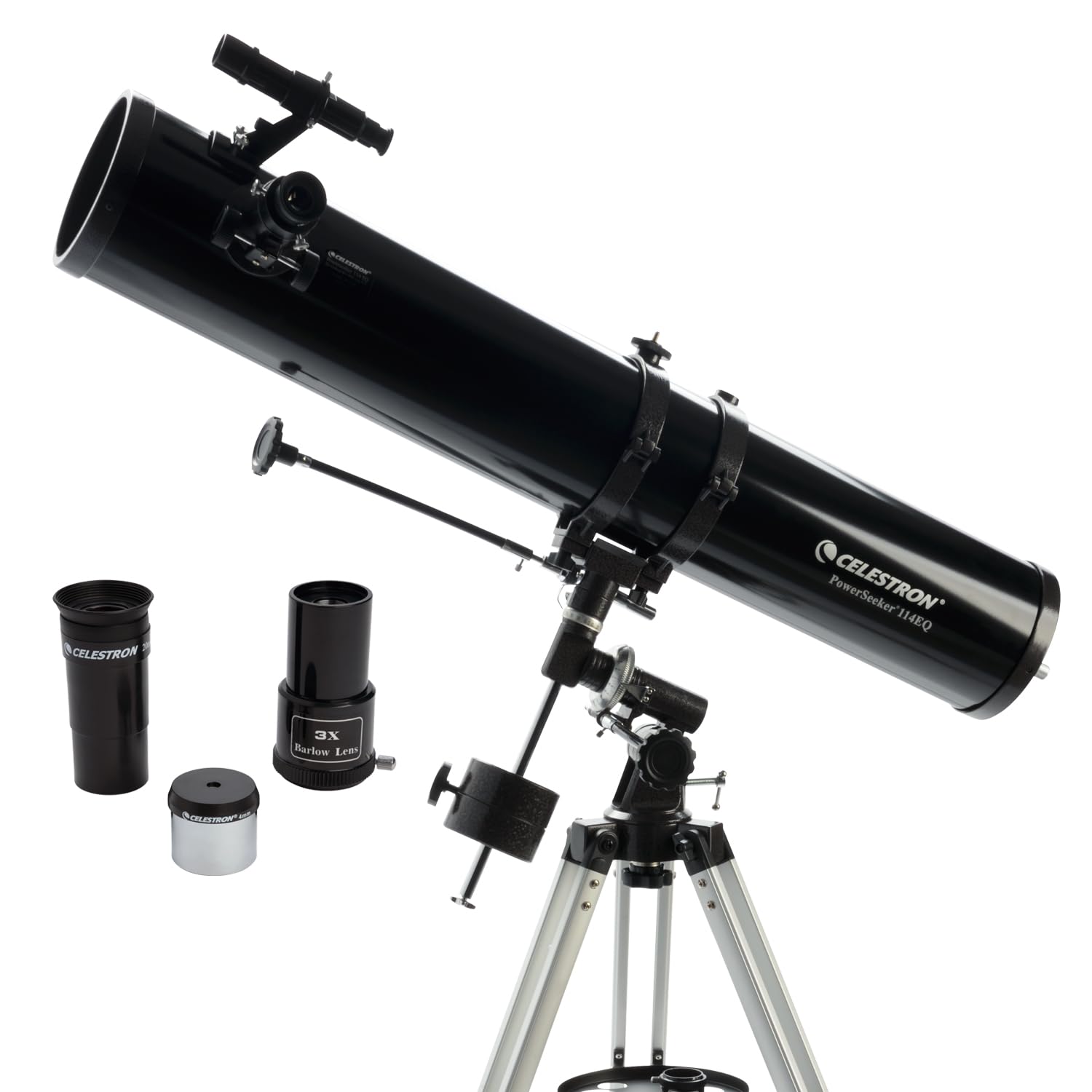 Telescopio reflector Celestron PowerSeeker 114EQ para astronomía de patio trasero