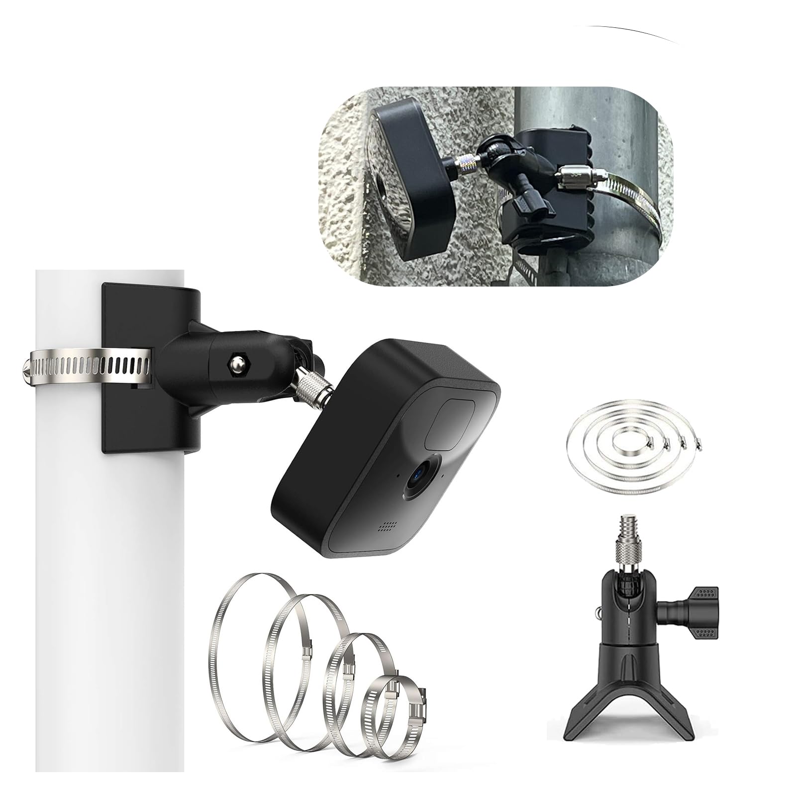 Photo 1 of [1 Pack] Blink Outdoor Camera Pole Mount Compatible with Blink Outdoor Camera 4 (4th Gen)/3 (3rd Gen),Outdoor Cameras 2K +,XT2, Mini & Other Cameras
