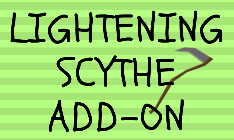 Lightening Scythe Add-On For Minecraft PE